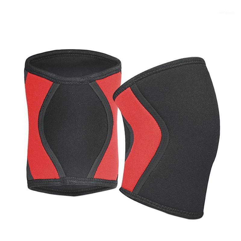 

Fitness Gym Training Squats Knee Sleeves Protector Knee Support Sports 7mm Compression Neoprene CrossFit Weightlifting Pads1, Red