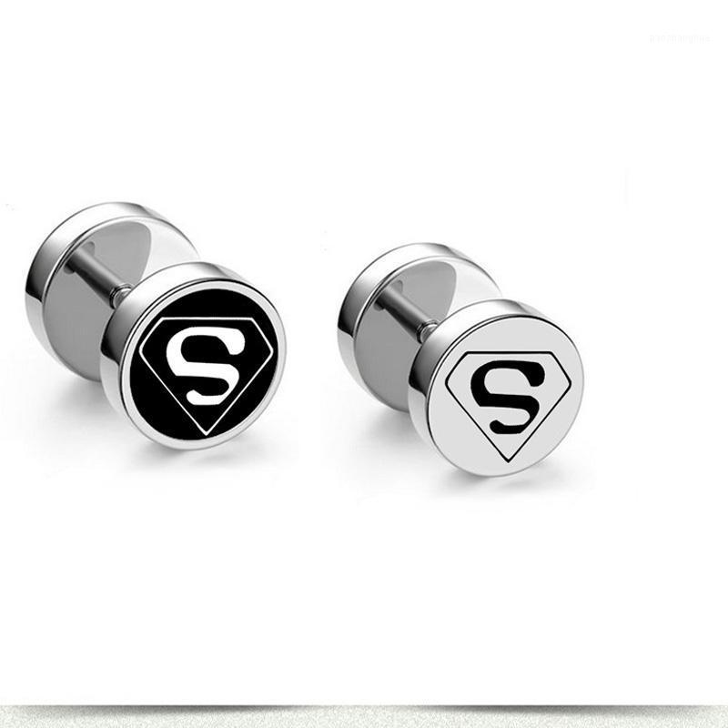 

Stud Earring Women Stainless Steel Black Men Gifts For Womens Accessories Punk Wholesale Fashion Jewelry Puncture Earrings, Golden;silver