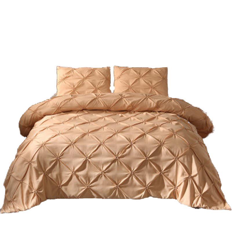 

Solid Color Bedding Set Luxury Duvet Cover Sets Bedspreads Home Bed Set Black White King Double Comforters No Sheet New Arrival, Red