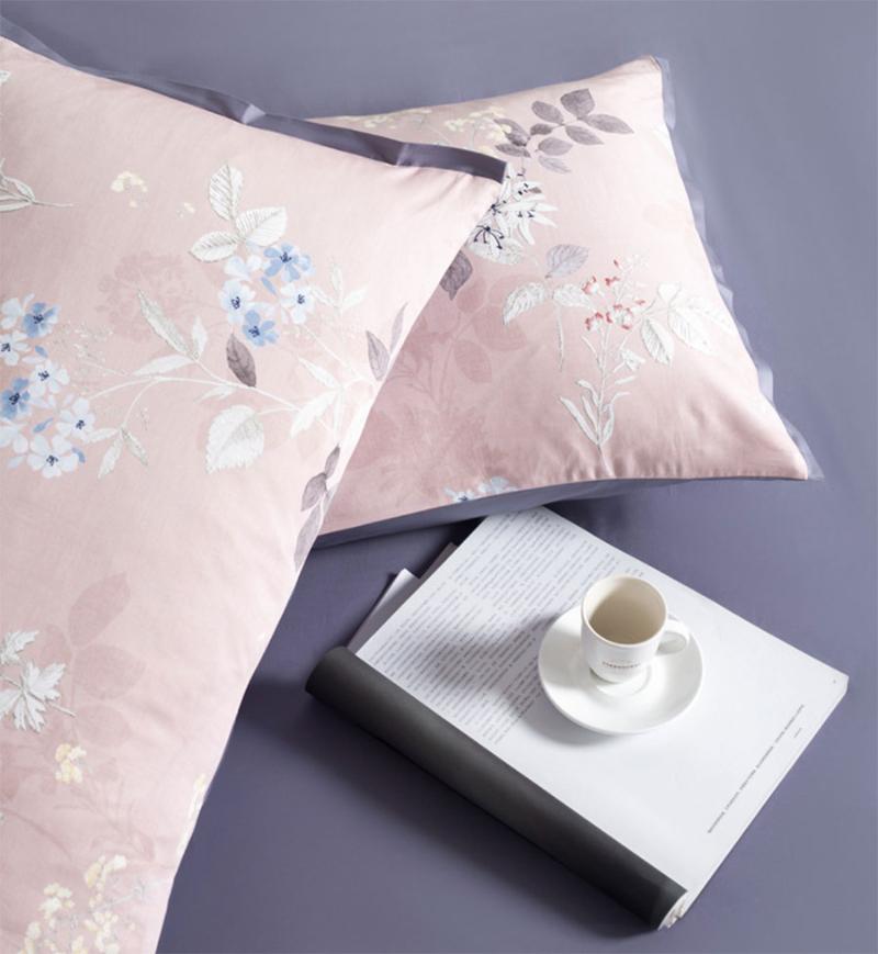 

Vintage pastoral flower bedding set, queen king 60s cotton romantic double home textile bed sheet pillow case duvet cover, Picture color