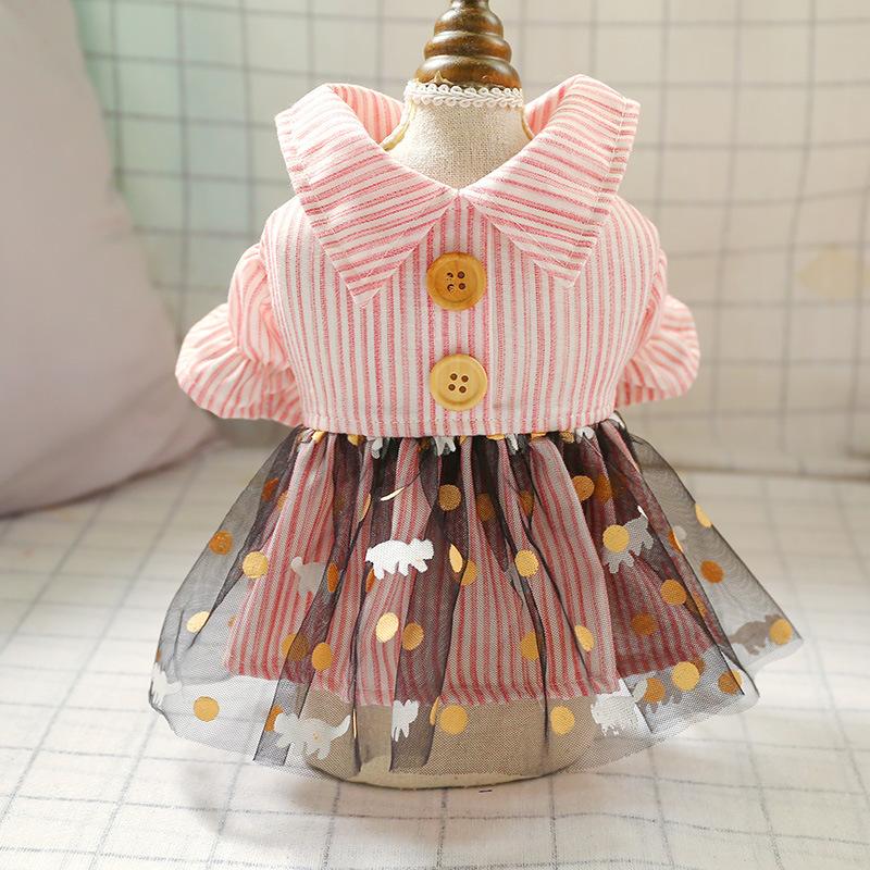 

Spring and Summer Pet Clothes Multi Style Cheap Dog Clothes Super Fashion Dog Dress with Flowers for Cats