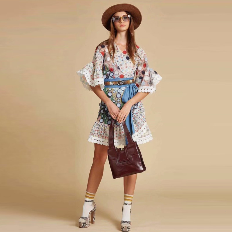 

Boho Beach Designer Holiday Bow Color Decoration Sexy Woman Dress Party Night Spring and Fall 6no6, Multiple
