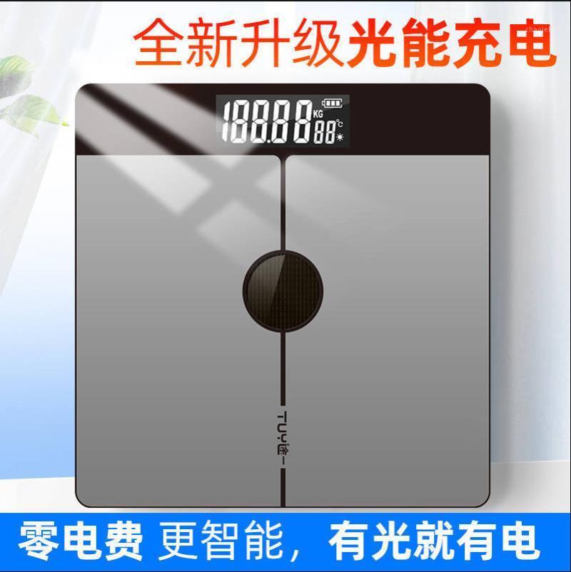 

i·wood sen Solar Rechargeable Home Electronic Scales Weight Health Scale Human Body Weighing Scale Gift1