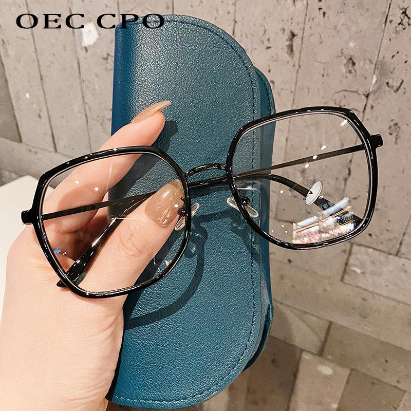

OEC CPO Vintage Anti blue light Glasses Frame Women Men Transparent Optics Glasses Frame Men Computer Goggles O839