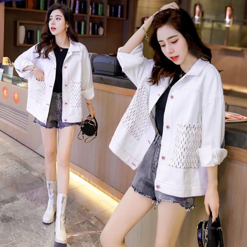 

2021 Jacket Denim 2021 Fashion Simple Real Shot For Women Sequins Free Shipping, Black