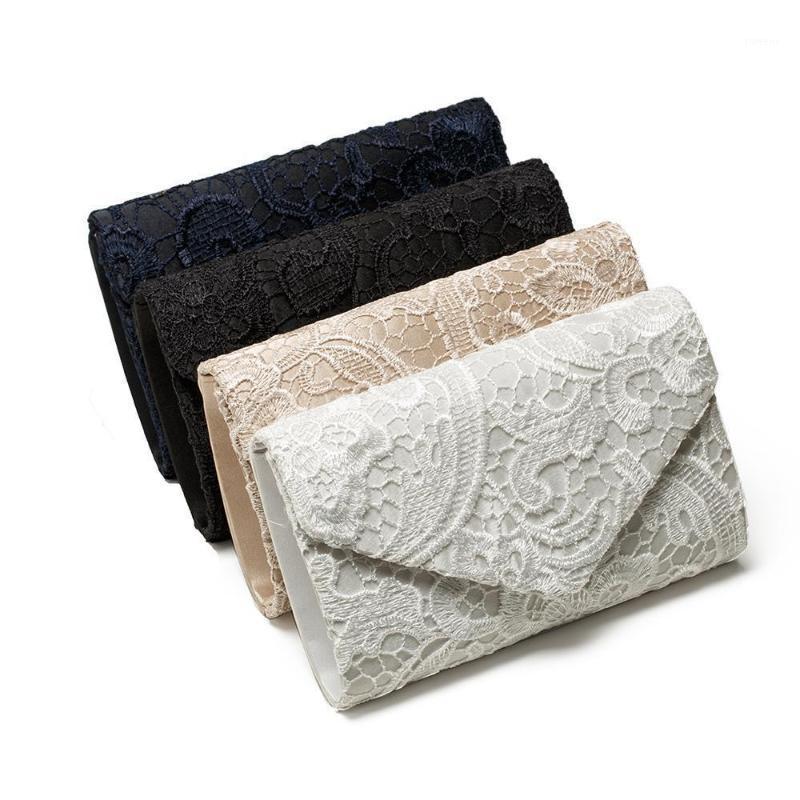 

Local Stock Women Lace Evening Bag Satin Bridal Ladies Clutch Party Envelope Bag Handbag Purse1, Beige