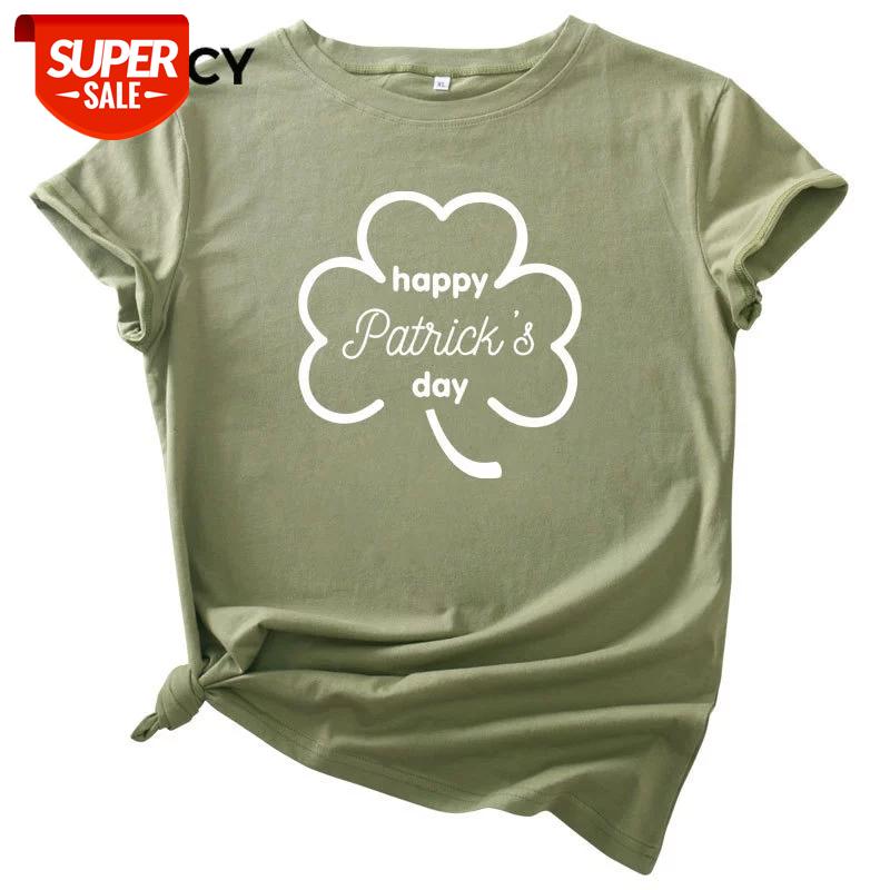 

JFUNCY Plus Size Patricks Day T-Shirts Women Cotton Tshirt 2020 Irish Tee St. Pattys Day Graphic Tee Female Casual Shirts Tops #Iq0i, White