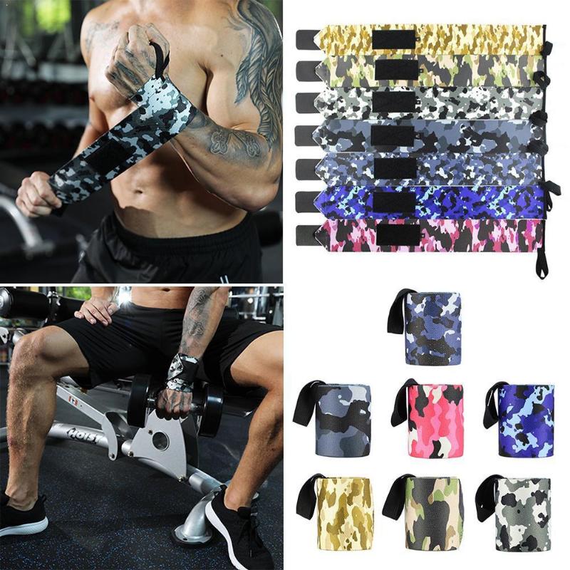 

2Pcs Camouflage Neoprene Weightlifting Wrist Wrapping Support Protector Crossfit Powerlifting Wristbands Sport Fitness Wris, Grey