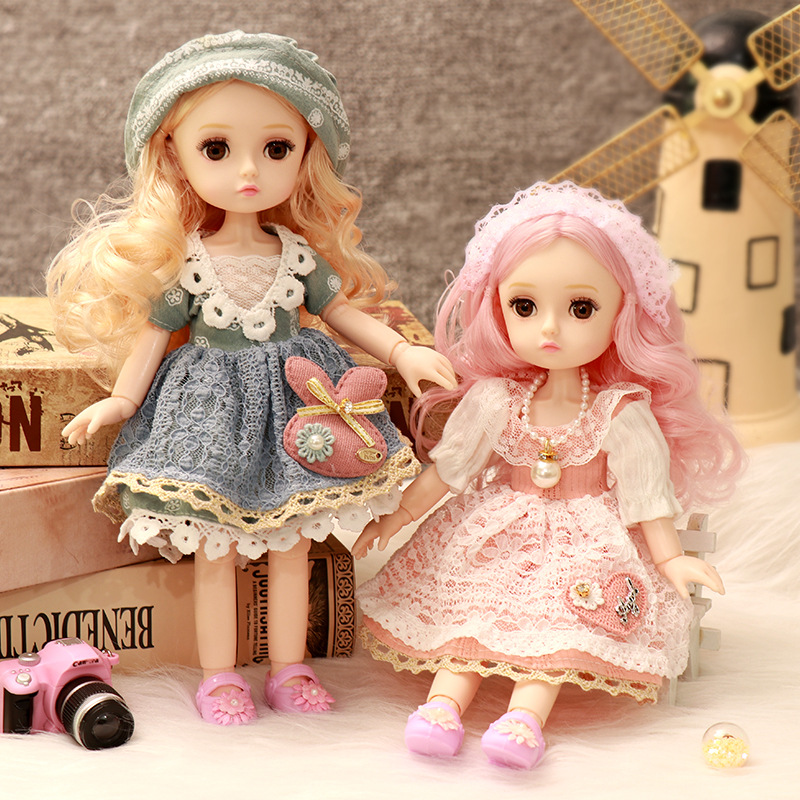 

LOFEA 10-inch Dress-up BJD Doll Children Female Toy Birthday Princess Gift VIinly Silicone Collection Girl Doll