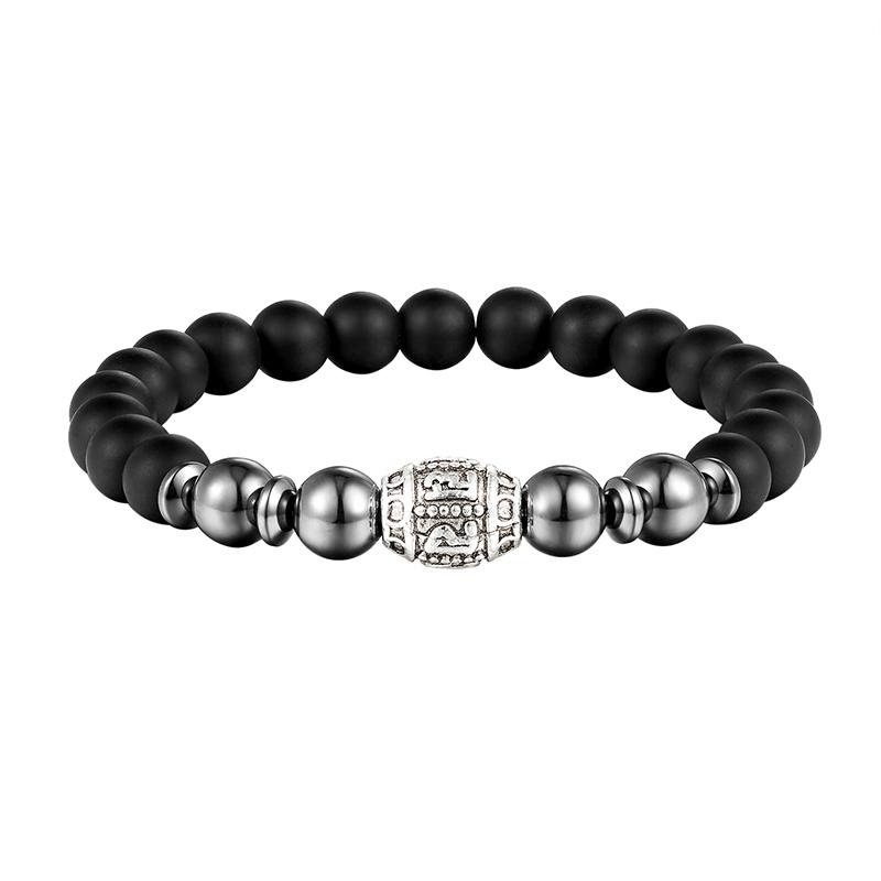 

JAAFAR 2020 The brand's six-word mantra pattern charm of natural stone bangle bracelet pearl jewelry pad yoga people jewelry