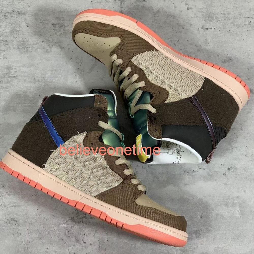 

SB Concepts Dunk Hi Mallard Turdunken Georgetown Hoyas Cement Venom DOG Walker Doraemon Stars Pacman Basketball Shoes Sports Sneakers, 19