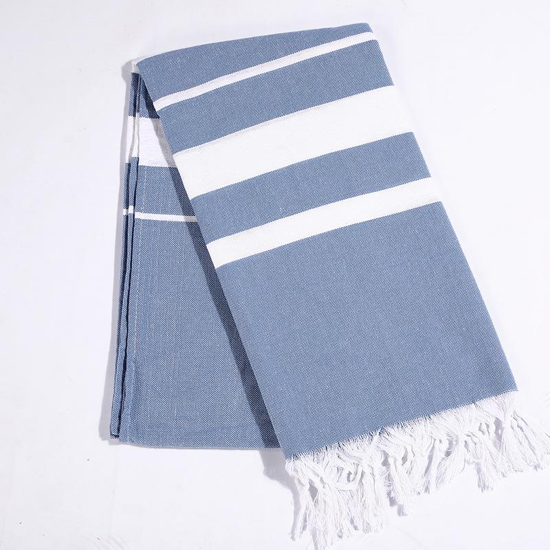 

Turkish Tassel Bath Towel Soft Striped Adult Beach Towels for Spa Hammam Travel Camping Shawl Tassel Tapestry Scarves, Green