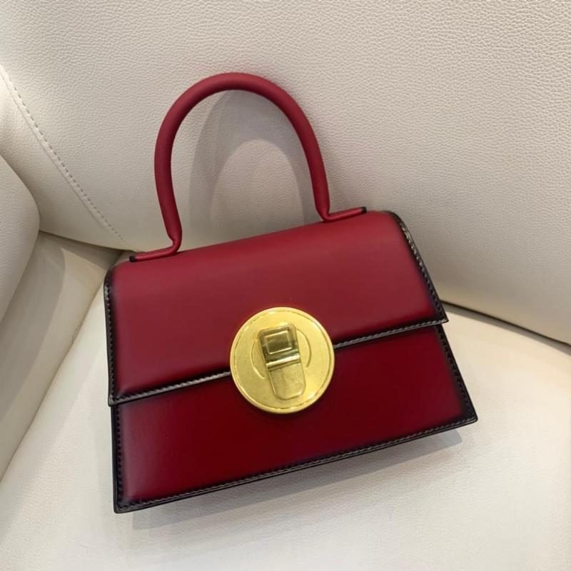 

FCTOSSR Women's bag handbag retro oil wax with frosted cowhide shoulder bag diagonal fashion trend stereotyped, Black