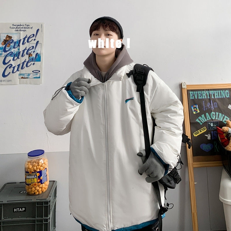 

Cotton Man-quilted 2021 Clothes New Autumn Long and Thick Cotton-quilted Winter Men's Clothing 4HE5, White