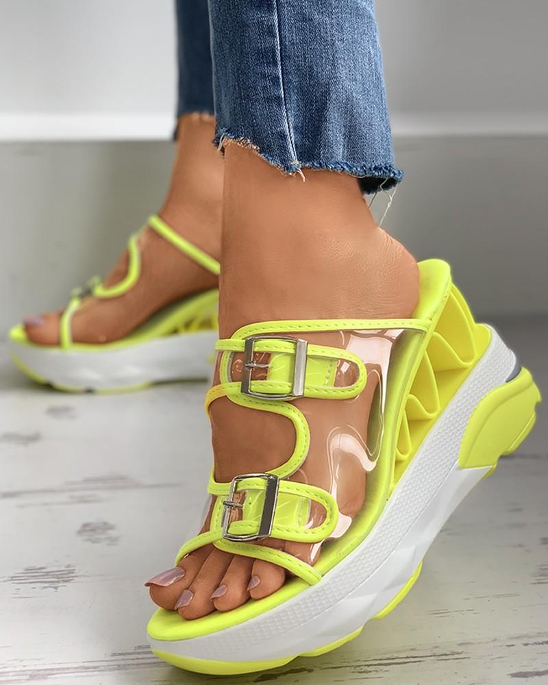 

Sorphio For Dropship Ins Big Size 35-43 High Shoes Sandals 2021 Luxury Summer Sandals Fashion Buckle Strap Platform Shoes, Pink