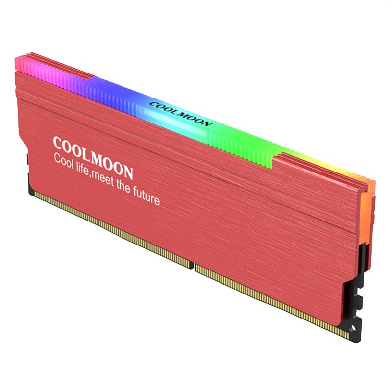 

COOLMOON Memory Module Radiator, ARGB Luminous Heat Sink, Support 5V-3PIN Shenguang Synchronous Memory Module Cooling Vest