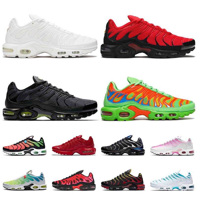 nike air max plus tn nike tn max air plus tn grosse taille 12 hommes chaussures de course supwhite noire université rouge vert Baskets Femmes For