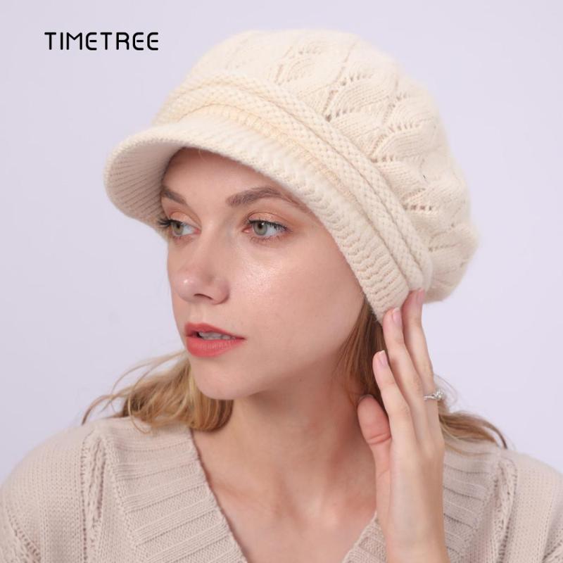 

Classic Trend Winter Warm Beanies Women Knitted Soft Hats Scarf Wool Casual Thicken Caps Outdoor Windproof Beret lady Hat&Caps, A8