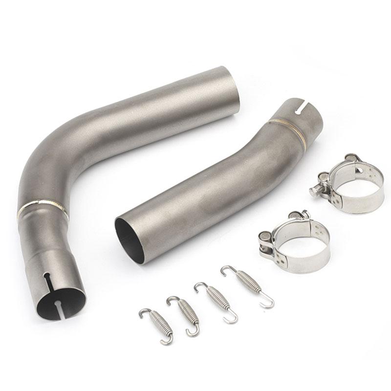 

TKOSM Universal 51 Motorcycle Exhaust Pipe Muffler Stainless steel Middle Pipe Link for YZF-R1 2009-2014