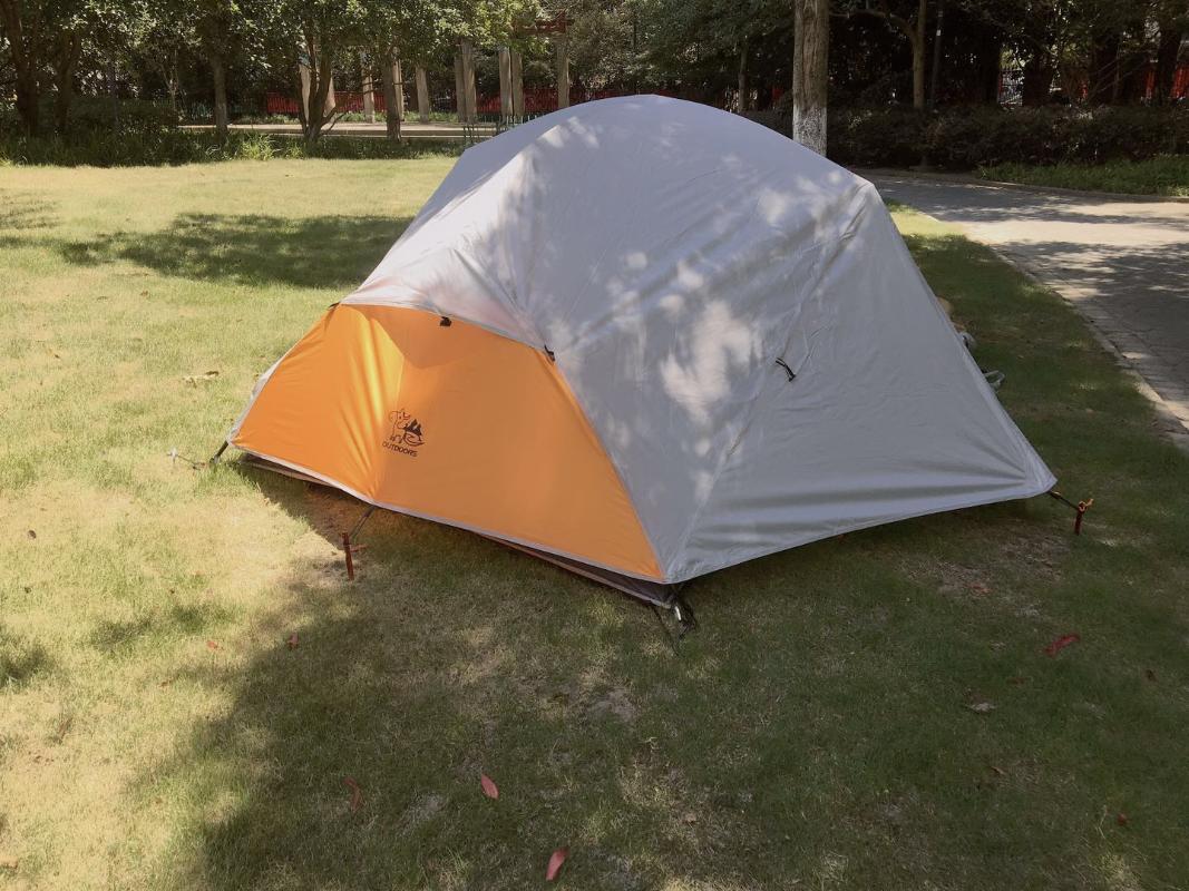 

2 Person Backpacking Tent Lightweight for 3-Season Outdoor Camping, Hiking, and Biking - Includes Footprint, Waterproof, Packs L