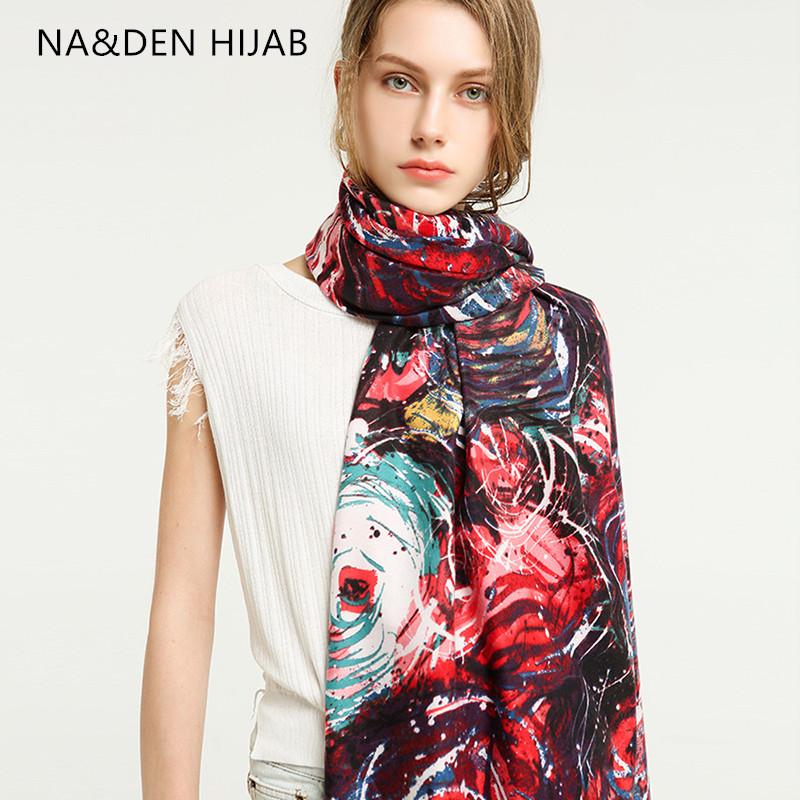

Paisley shalws Hi-Q ladies wraps Geometric scarves Muslim hijab Long graffiti muffler Winter scarf Islamic bandana 7 pcs/lot