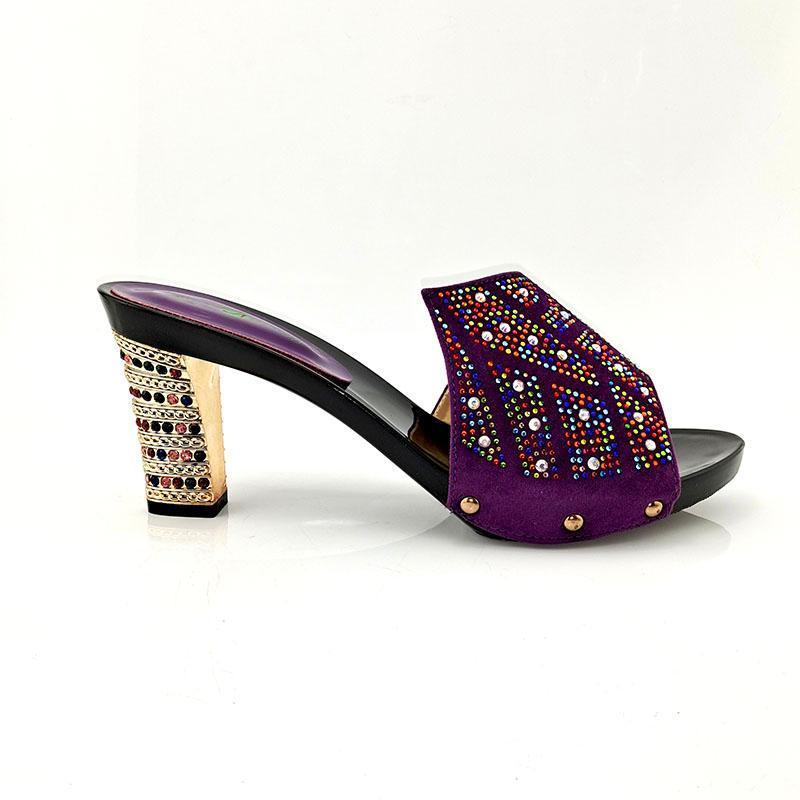 

Fashion Designer Women Shoes Dress Slipper Shoes Luxury Sandals Nigerian Women1, Silver 10cm