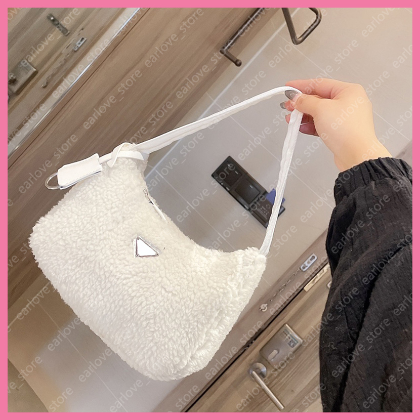 

Shoulder Bag Totes Women Luxurys Designers Bags Fashion Brand Womens Handbags Purses Lambswool With Box 210115V, Extra fee