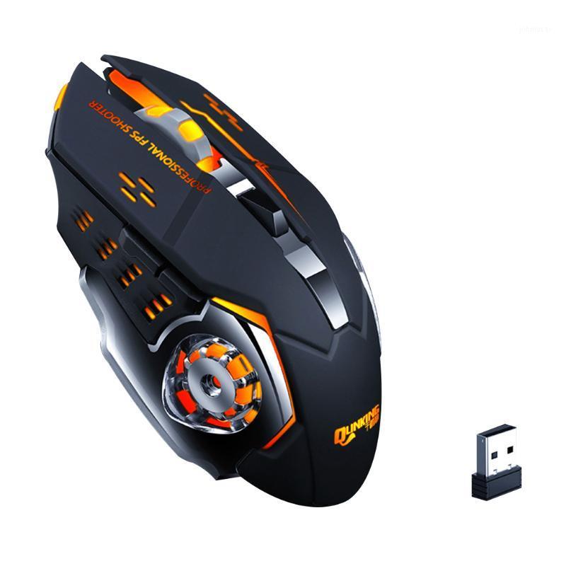 

Wireless Mouse 7 Color Breathing Light Rechargeable Desktop Computer Laptop 2.4G 6 Buttons Gaming Mouse1