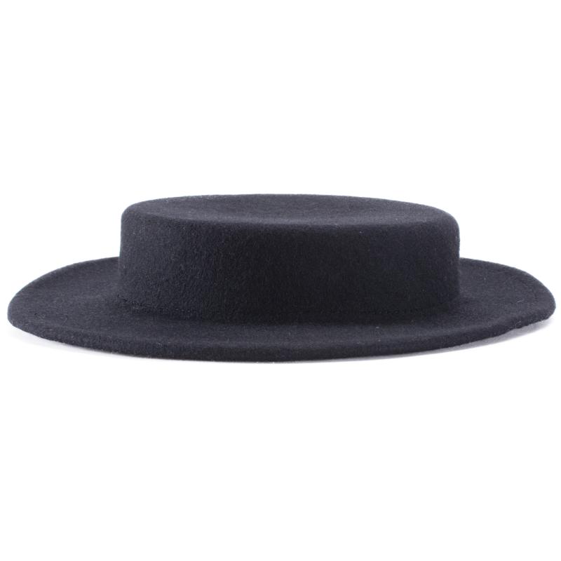 

Lawliet Womens Tilt Fascinator Wool Felt Hat Millinery Base A059, Black