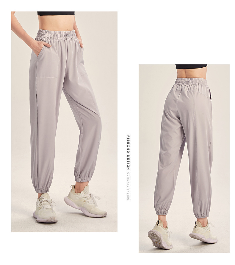 

Women Sport Pants Casual Trousers Home Pants 2020 Autumn Pure Color Active Streetwear Female Fitness Harem Pants Hot Sale, Black