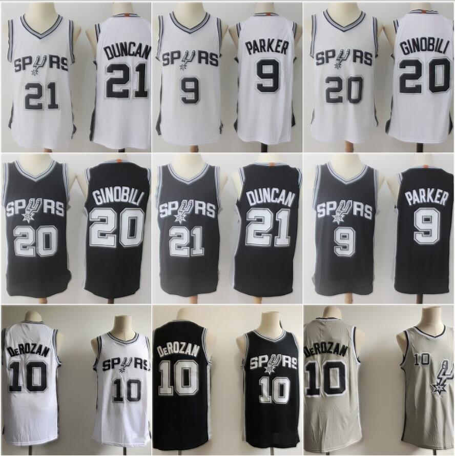 

Men San Antonio Spurs Tim Duncan Tony Parker Manu Ginobili nba basketball jersey;The swing man sews a basketball jersey