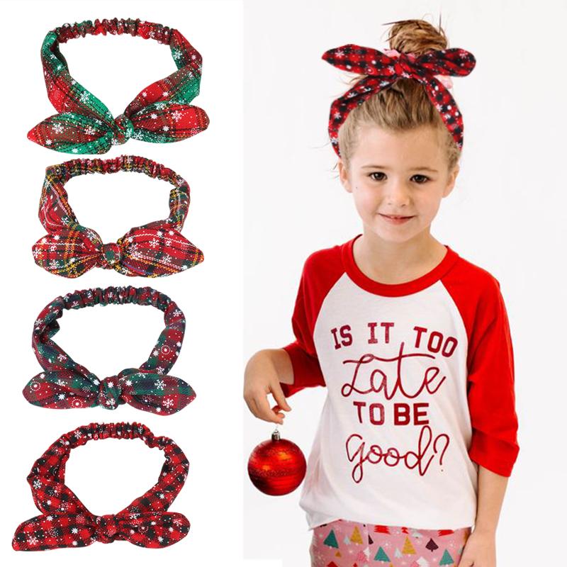 

Joy-Enlife ears christmas gift Christmas Print Headband Hair Accessories Girls Cross eadbands for women ties bands fashion