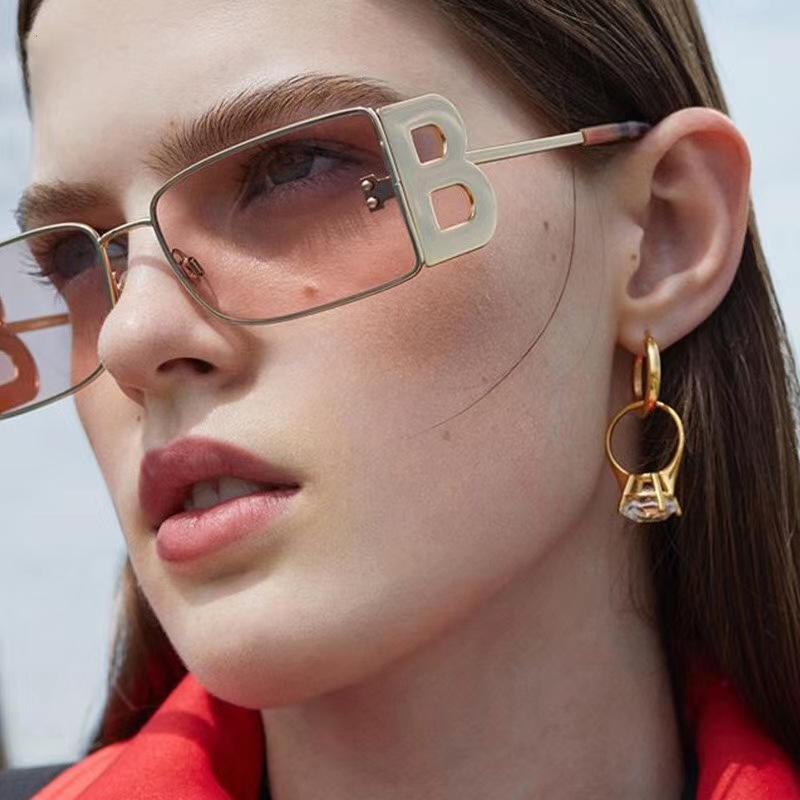 

Sunglasses 2021 Fashion Square Metal Men Vintage Anti-reflective Mirror Glasses Classic Design Women Sun Uv400