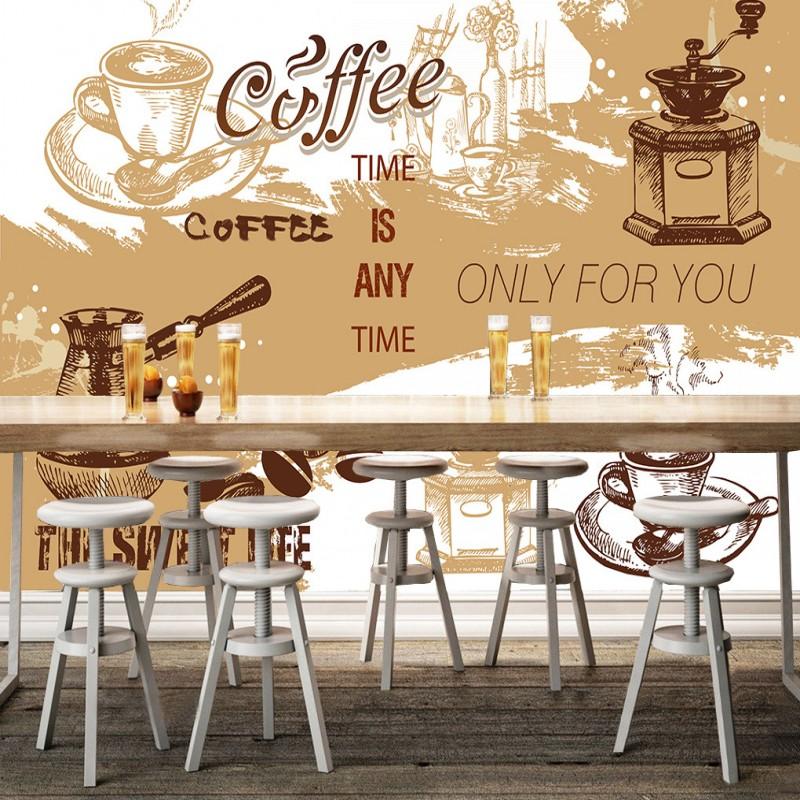 

Drop Shipping Custom Photo Wallpaper 3D Stereo Backdrop Retro Cafe Nostalgic Coffee Lobby Wallpaper Living Room Bedroom Mural, As pic