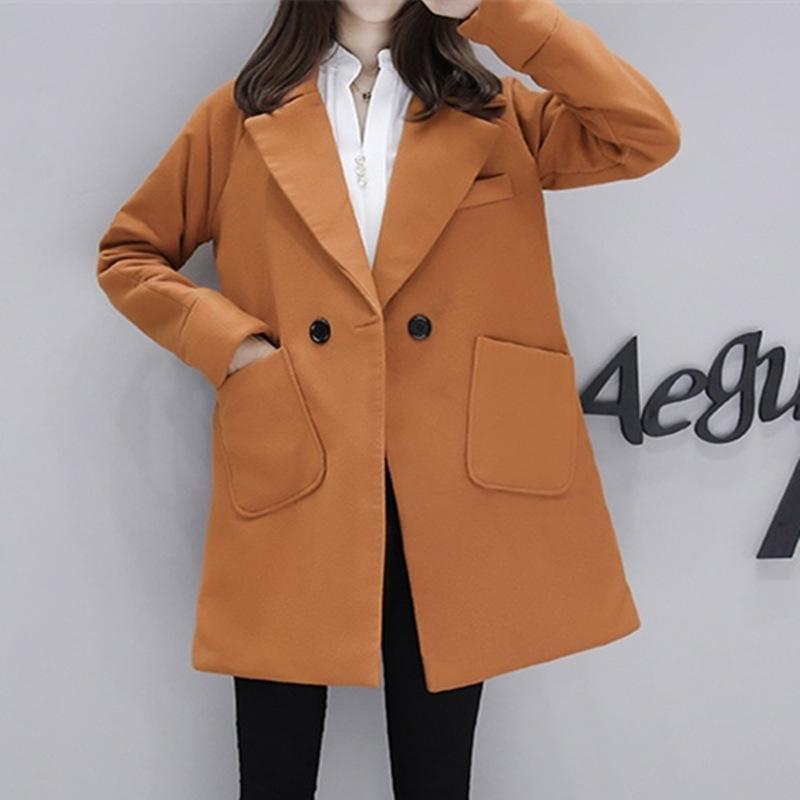

2020 New Winter Leisure Ladies Outwear Slim Fit Women Jacket Solid Color Cotton Fashion High Qualtty Female Overcoat, Red