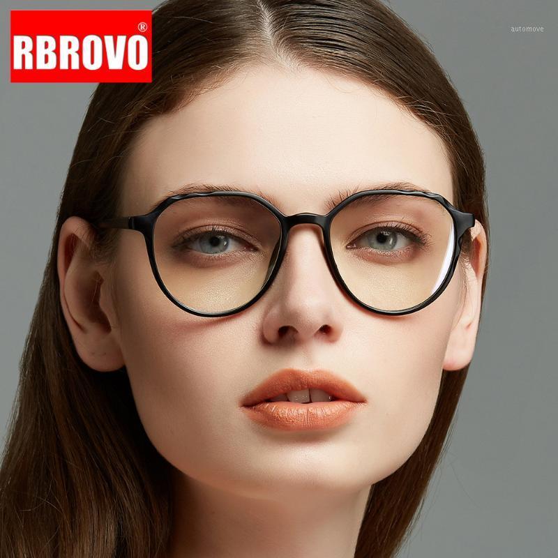 

RBROVO Retro Round Glasses Women Transparent Glasses Frame Elegance Eyewear for Women/Men Luxury Lentes De Lectura Mujer1