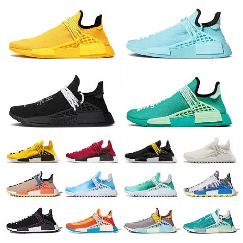 

2022 Womens Sport Pharrell Williams PW Running Shoes Human Race Hu SIZE 36-47 Orange White Yellow Black Trainers Mens Outdoor Sneakers shoe, # 31