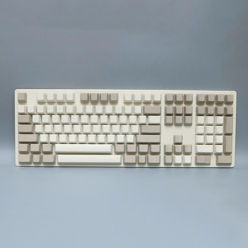 

120 keys Blank Light Grey Milk White Keycaps For Cherry Mx Switch Mechanical Gaming Keyboard Cherry Profile PBT Keycaps