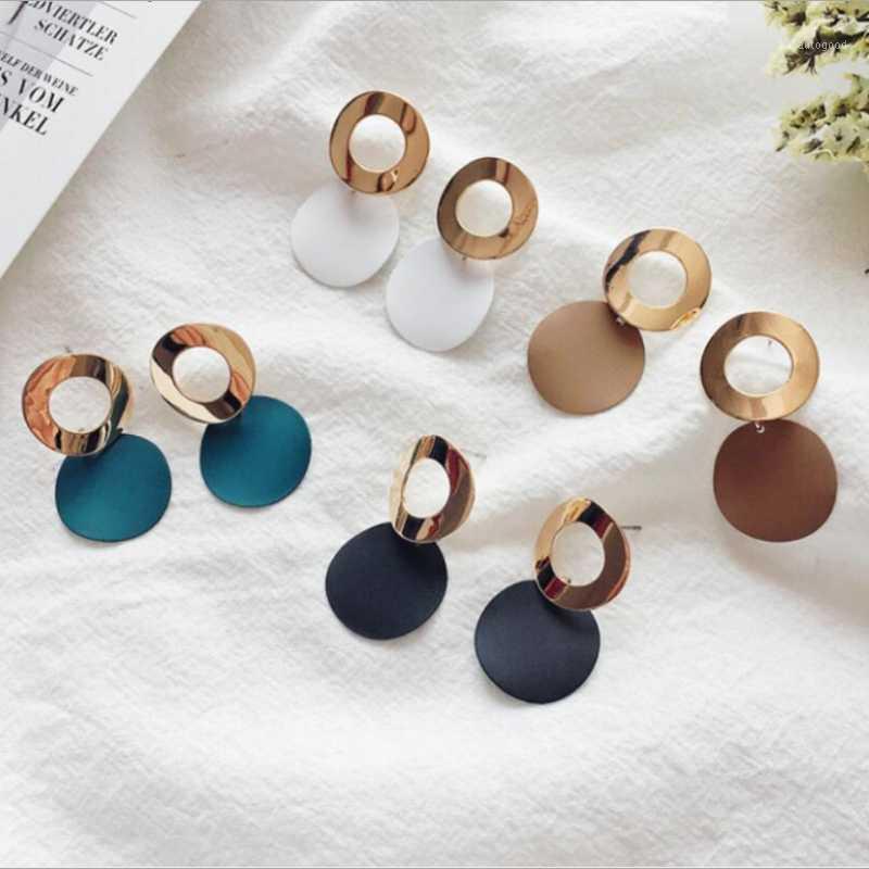 

Stud 2021 Oorbellen Brincos Pendientes Women's Earrings Korean Version Of The Marble Pattern Fashion Geometric Ladies Jewelry1
