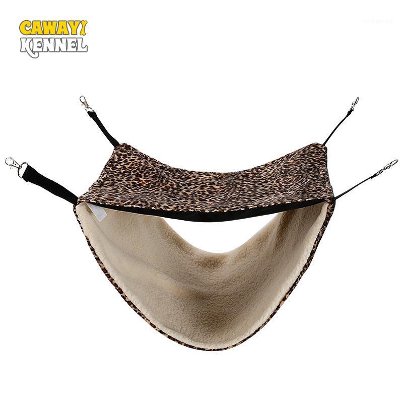 

CAWAYI KENNEL Winter Short Plush Washable Pet Bed Mat Cat 2 Story Level Cat Hammock Cage Hanging Bedding Soft Mat for Cats D15291