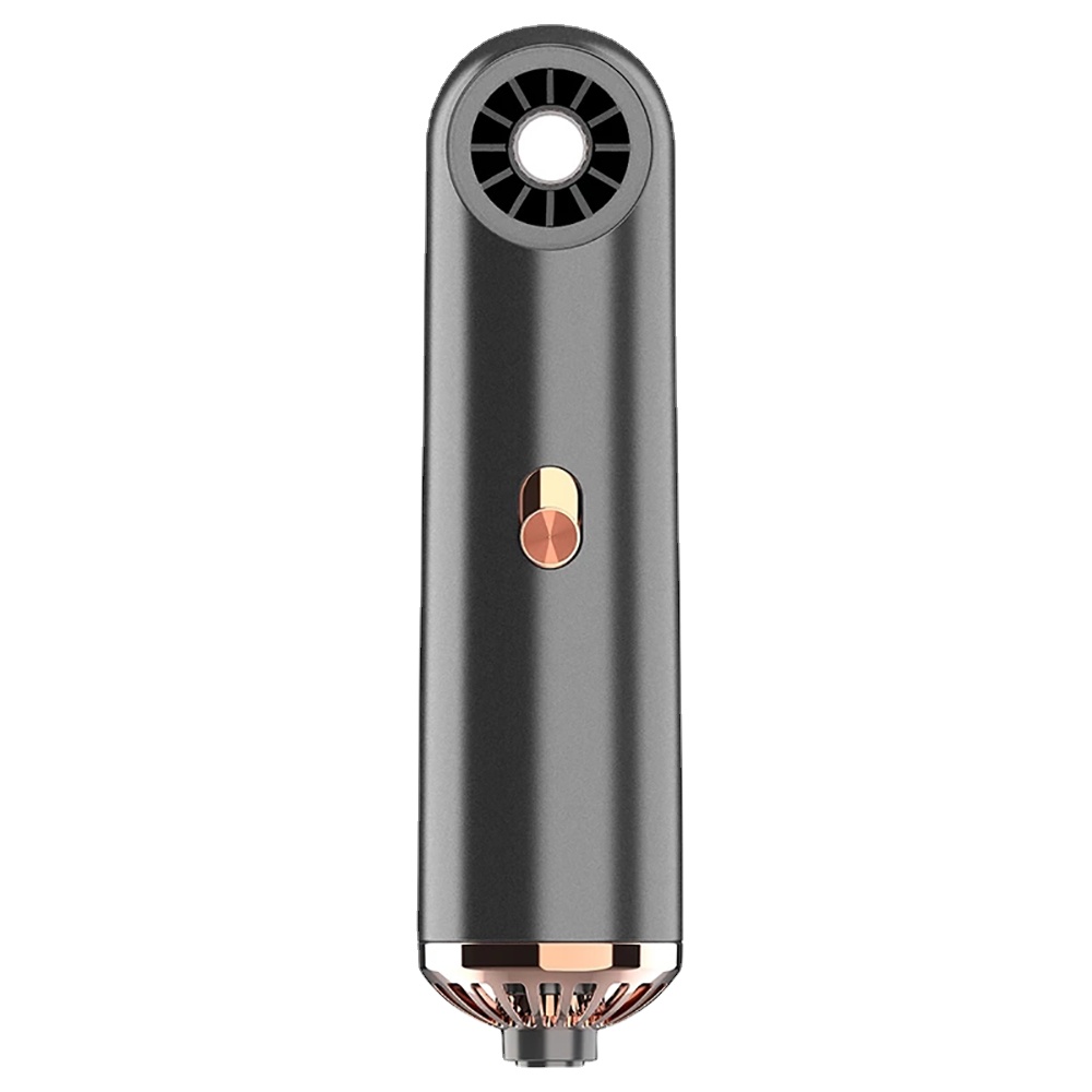

Portable Mini Leafless Hair Dryer Travel Blower 3 Gears Cool and Tot Wind Temperature Control Dry Quickly with Collecting Nozzle