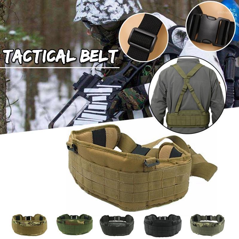 

Tactical Belt Army Belt Cummerbunds Men Gun Pistol Tactical Molle Padded Combat Hunting Waist Support1, Green