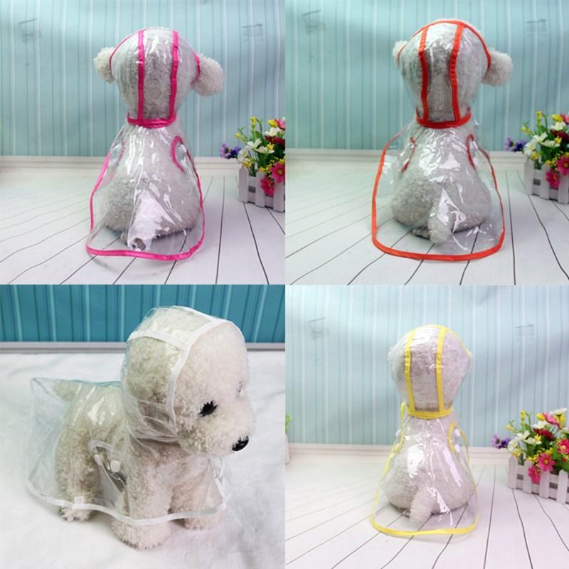 

Dog Raincoats Transparent Waterproof Pet Dog Rain Clothes Outdoor Puppy Kitten Pet Raincoat Jacket Teddy Bear Small Dogs Jacket