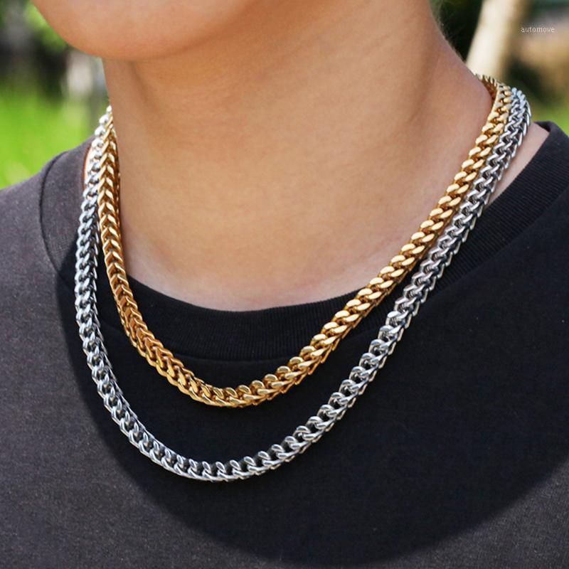

2020Hip hop custom 18/20/22/24 inch 6mm stainless steel iced out gold men's fashion charm necklace1