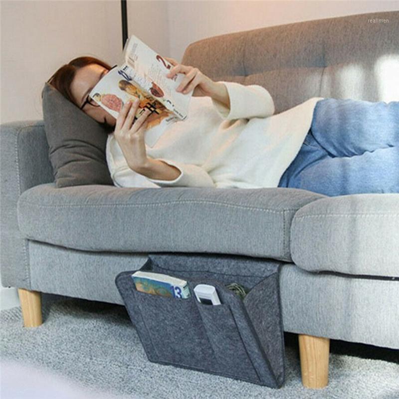 

2020 Remote Control Hanging Caddy Bedside Couch Storage Organizer Bed Holder Pockets Bed Sofa Organizer Pockets Book Holder1
