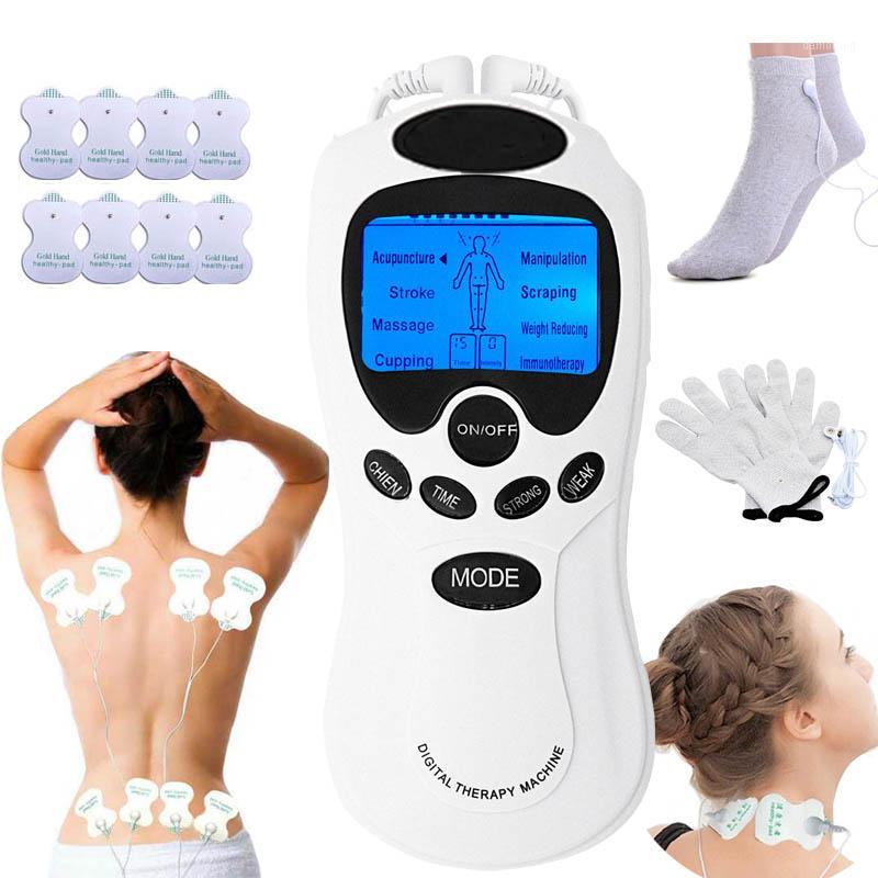 

TENS Body Healthy care Digital meridian therapy massager machine Slimming Muscle Relax Fat Burner pain pads massage socks glove1