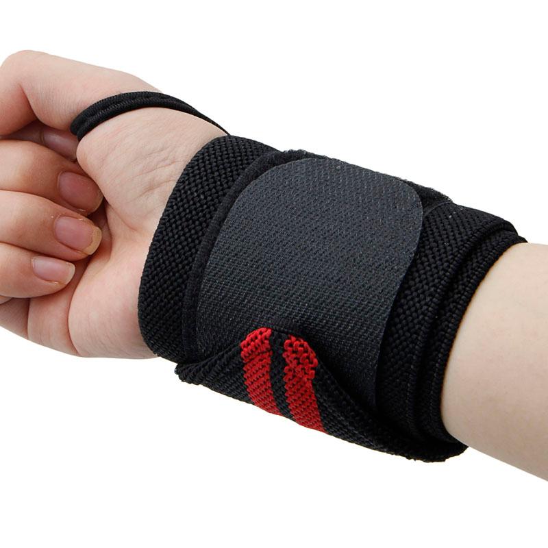 

Sport Wrist Weight Lifting Strap Fitness Gym Wrap Bandage Hand Support Wristband, Bkgn