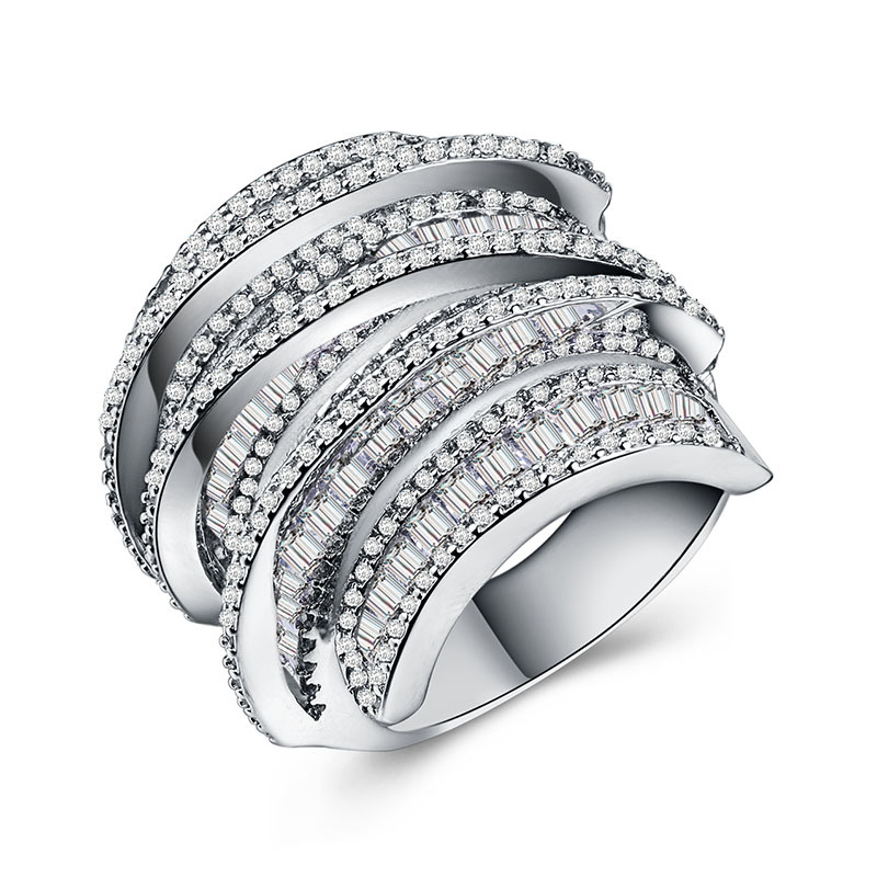 

Full Princess Cut Jewelry 925 Sterling Siver 925 Sterling Silver White Sapphire Simulated Gemstones Wedding Women Ring Sz5-11 58 N2, Slivery;golden
