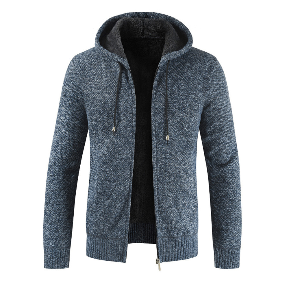 

Hoodies winter autumn Mark the thickest men hot velvet with hoodie Cardigan coats zipper sweaters of Malha Tops, Red