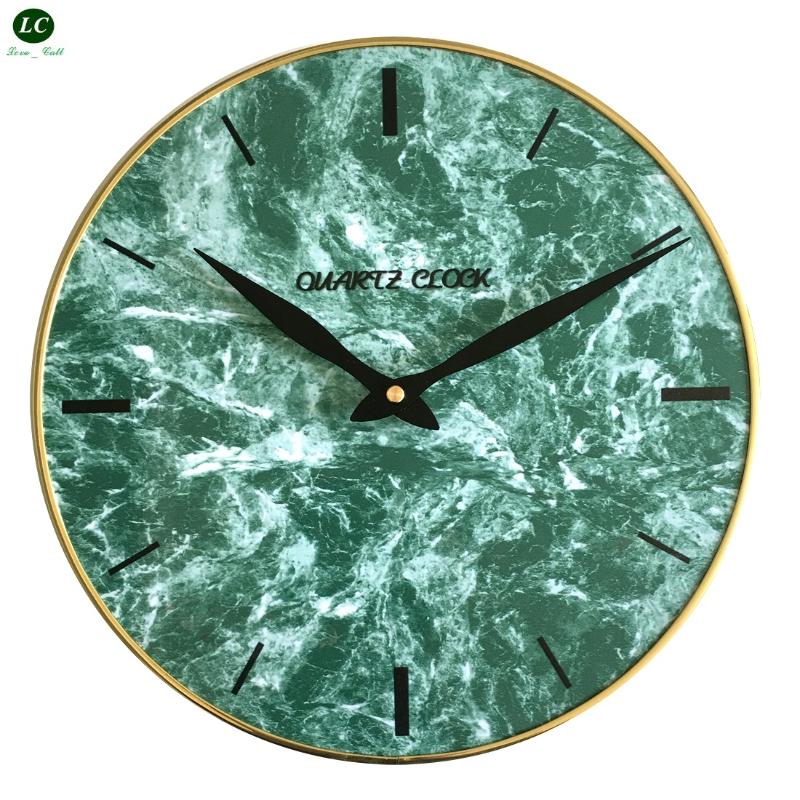 

Wall Clock Simple Modern Fashion Nordic Wall Clock Living Room Creative Bedroom Marble